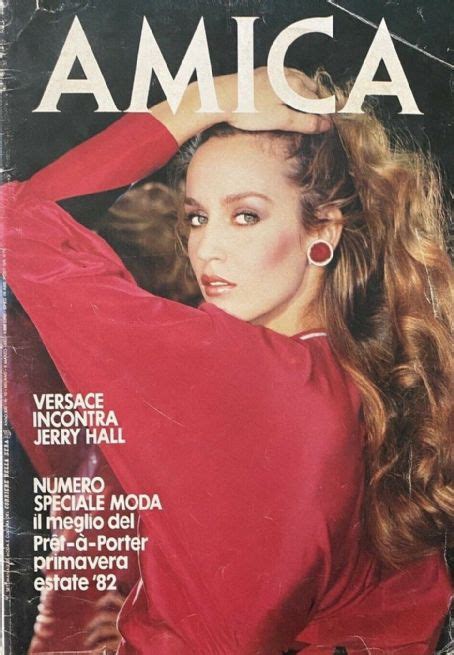 amica magazine cover jerry hall gianni versace|Jerry Hall: 10 Glamorous Throwback Photos of the Supermodel .